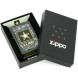 28631 Зажигалка ZIPPO US Army, латунь с покрытием Green Matte, зеленый
