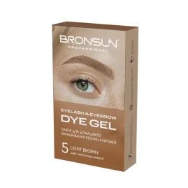 Набор для домашнего окрашивания, светло-коричневый #5 / Eyelash And Eyebrow Dye Gel 35 гр