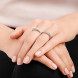 Swarovski 5111697 Кольцо CALISTA св.фиол р.55 паллад