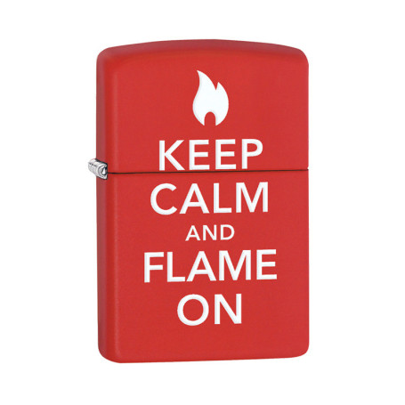 28671 Зажигалка ZIPPO Classic, латунь/сталь с покрытием Red Matte, красная