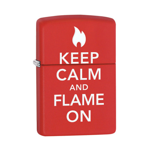 28671 Зажигалка ZIPPO Classic, латунь/сталь с покрытием Red Matte, красная