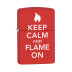 28671 Зажигалка ZIPPO Classic, латунь/сталь с покрытием Red Matte, красная