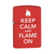 28671 Зажигалка ZIPPO Classic, латунь/сталь с покрытием Red Matte, красная