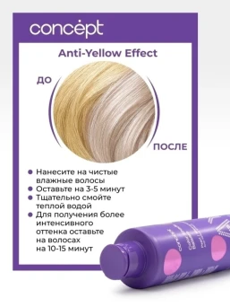 Бальзам оттеночный, эффект арктический блонд / ANTI-YELLOW 2021 300 мл