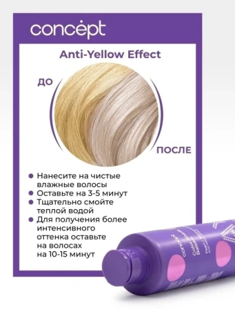 Бальзам оттеночный, эффект арктический блонд / ANTI-YELLOW 2021 300 мл