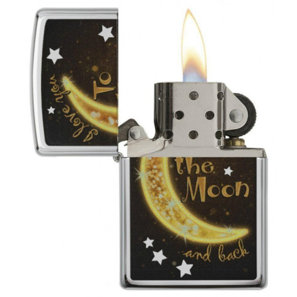 29059 Зажигалка ZIPPO Classic, латунь/сталь с покрытием High Polish Chrome, серебристая