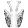 Swarovski 5273894 Серьги CRYSTALDUST:PE HOOP CRY LTCH/STS