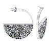 Swarovski 5273894 Серьги CRYSTALDUST:PE HOOP CRY LTCH/STS