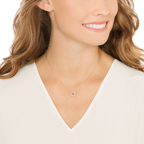Swarovski 5279421 SPARKLING DC: ожерелье CZRE/CRY/ROS