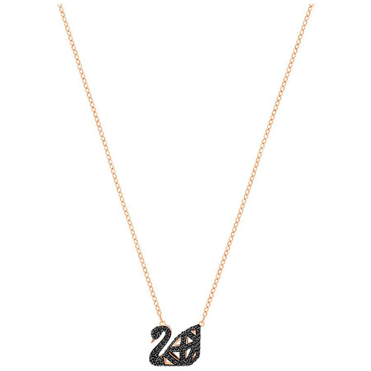 Swarovski 5281275 FACET SWAN: ожерелье JET/CRY/MIX