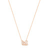 Swarovski 5281275 FACET SWAN: ожерелье JET/CRY/MIX