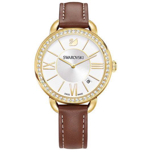 Swarovski 5095940 Часы AILA DAY желт.-коричн./ позолота