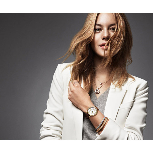 Swarovski 5095940 Часы AILA DAY желт.-коричн./ позолота