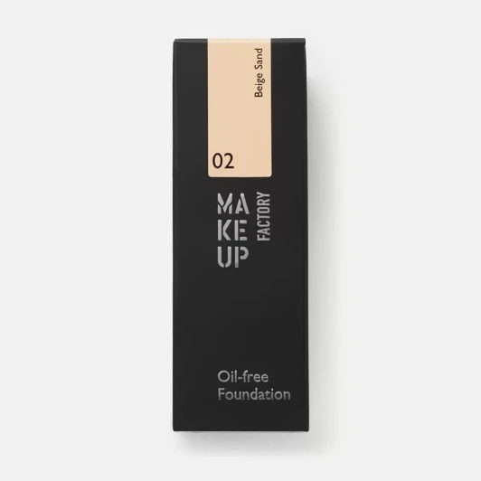 Крем тональный матовый для нормальной и жирной кожи, 02 атласная кожа / Oil-free Foundation 20 мл