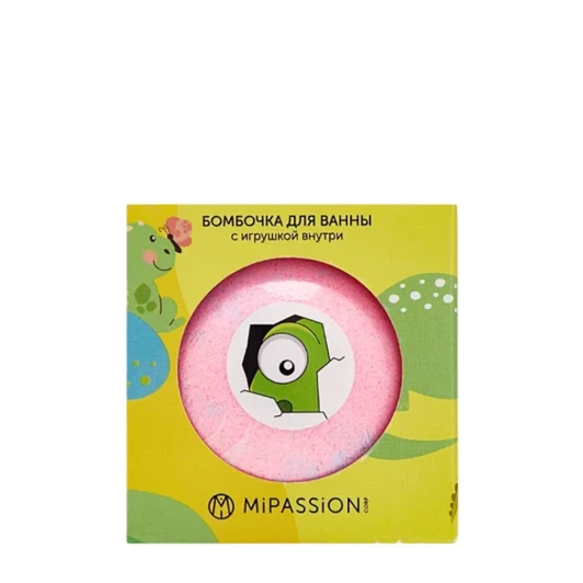 Бомбочка для ванны с игрушкой, динозаврики / MiPASSiON 130 гр