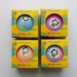 Бомбочка для ванны с игрушкой, динозаврики / MiPASSiON 130 гр