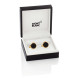 00112902 CUFF LINKS,STAINL STEEL,YG PVD, BLK ONYX MONTBLANC