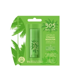 Бальзам для губ Зелёный чай и масло авокадо / LIP BALM VITAMIN BOOSTER GREEN TEA &amp; AVOCADO OIL 4,8 гр
