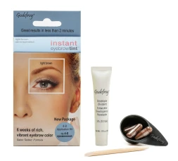 Краска-хна в капсулах для бровей с эффектом татуажа, светло-коричневый / Eyebrow Tint Light Brown 4 шт