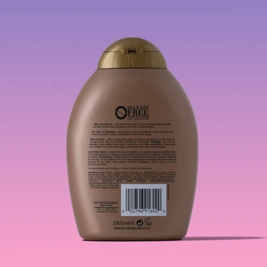 Кондиционер разглаживающий для волос Бразильский кератин / Ever Straight Brazilian Keratin Smooth Conditioner 385 мл