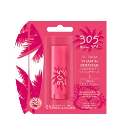 Бальзам для губ Клубника и масло макадамии / LIP BALM VITAMIN BOOSTER STRAWBERRY &amp; MACADAMIA OIL 4,8 гр