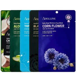 Набор тканевых масок для лица / Adelline Set Of Face Masks 10*20 гр