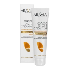 Крем для рук антивозрастной / Aravia Laboratories Argana Rich Cream Oil SPF 20 100 мл