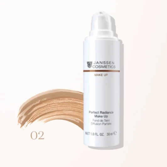 Крем тональный стойкий с UV-защитой SPF 15 для всех типов кожи, тон 02 олива / Perfect Radiance Make-up 30 мл