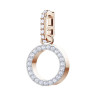 Swarovski 5437607 REMIX: подвеска ALPHABET O CRY/ROS
