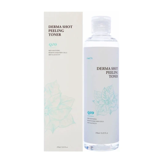 Тонер очищающий для лица с коэнзимом / Med B Q10,Derma Shot Peeling Toner Q10 250 мл