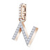 Swarovski 5437623 REMIX: подвеска ALPHABET N CRY/ROS