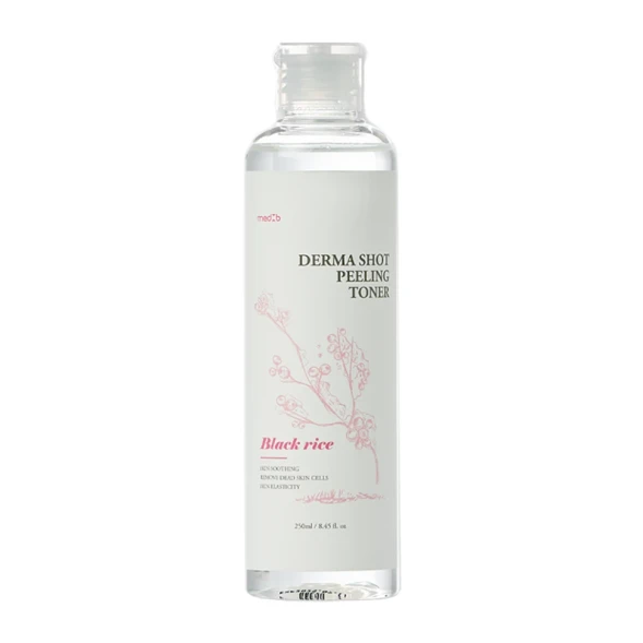 Тонер очищающий для лица с экстрактом чёрного риса / Med B Derma Shot Peeling Toner Black 250 мл