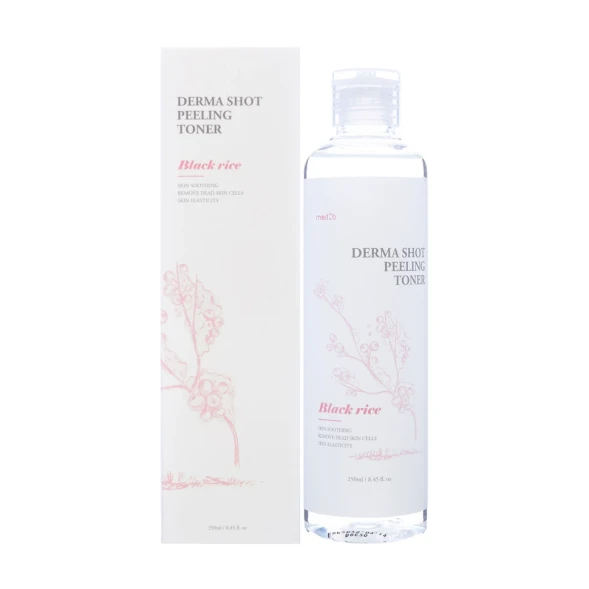 Тонер очищающий для лица с экстрактом чёрного риса / Med B Derma Shot Peeling Toner Black 250 мл
