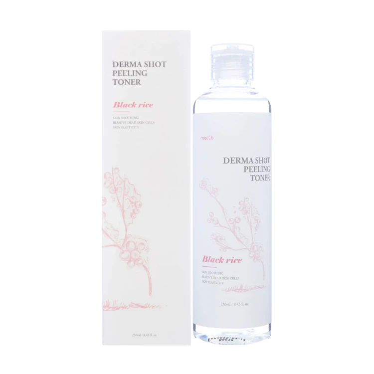 Тонер очищающий для лица с экстрактом чёрного риса / Med B Derma Shot Peeling Toner Black 250 мл