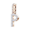 Swarovski 5437625 REMIX: подвеска ALPHABET P CRY/ROS