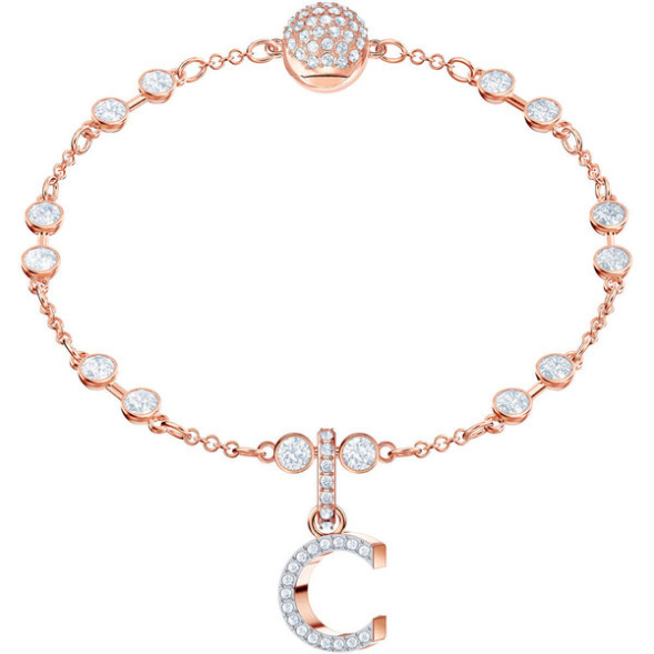 Swarovski 5437626 REMIX: подвеска ALPHABET C CRY/ROS