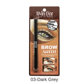 Дуэт для бровей карандаш+пудра, тон 03 / Brow Satin medium Dark Grey 2,5 гр